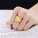 Best-selling alluvial gold ring for men who come from all over the world to send money as a gift to dad, adjustable and domineering gold ring fashion trend with the word 