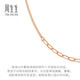 Chow Sang Sang Side Cross Chain 18K Gold Cable Necklace Plain Chain Versatile Neck Accessory Women 94223N Pricing 47cm
