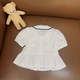 PawinPaw girls cute simple shirt PCBAD3541M ivory white 150