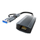 Tengfei Type-C/USB二合一 2.5G千兆网卡USB-C转RJ45有线网口转换器笔记本电脑扩展网线手机转接头