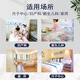 Pei's confinement center crib hospital same style newborn baby stroller multifunctional stainless steel removable anti-spill milk white tiltable + mattress + mosquito net + transparent square basin