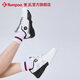 KUMPOO 2025 new badminton shoes Shunying D99 non-slip shock-absorbing and anti-torsion KUMPOO men's and women's same button lace-up sneakers white/black 42