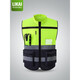 Leadership reflective vest motorcycle riding safety clothing construction site vest reflective clothing jacket riding traffic yellow L