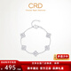 CRD Ke Laidi spot sparkling pt950 platinum four-leaf clover crushed ice bracelet platinum anniversary gift 6.30g-PN00055