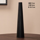 Muding slender ceramic art vase black retro living room flower arrangement decoration high-end flower vessel birthday gift