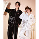 Gongdie Light and Soft Disney Stitch Long Sleeve Couple Pajamas Spring and Autumn Long Sleeve Cartoon Set Home Clothes