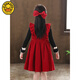 G.duck Girls Dress 2026 Autumn and Winter New Medium and Large Children's Sweater Thickened Two-piece Skirt Western Style Princess Dress Velvet Tank Top + Sweater Two-piece Set Including Hairpins 110 cm Suitable for 100-110cm Age 4-5 Years Old Recommended