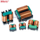 Flat wire common mode inductor 10MH 20MH EMI filter coil high current flat copper wire magnetic ring inductor SQ2418-10mH7A horizontal type
