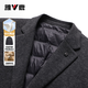 Yalu 90 velvet suit down jacket men's autumn and winter business casual woolen wool coat single suit jacket