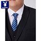 Playboy (PLAYBOY) large size suit suit men's jacket plus fat plus fat man formal dress groom wedding dress suit men's two-piece black (suit + trousers) + tie 6XL /200 Recommended 205-225Jin Jin is equal to 0.5 kg