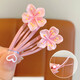 Pink Sakura Hairpin Children's Bangs Side Clip Sweet Hairpin BB Clip Headwear Girls Hair Circle Headband Hair Accessories Sakura Big Hairpin 2-piece Set