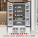 Rongsheng small square cake 410L cross-door refrigerator ultra-thin zero-embedded small apartment first-class energy efficiency air-cooled frost-free frequency conversion trade-in BCD-410E30CZLAD national subsidy