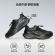 Belle thick-soled walking shoes for men 25 autumn new shopping mall same style cow leather casual sports shoes 8XC01CM5 black 42 (260mm)