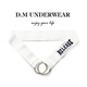 DMD.M Men's Underwear Men's Ring Sexy Stretch Lift Metal Ring Thong Low Waist Youth Hollow Fun White_Double Iron Ring M_Weight 100-115Jin Jin is equal to 0.5 kg