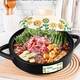 Casserole stew pot dry-cooked without cracking, high-temperature resistant dry-cooked household gas stove open flame can be used ceramic pot dry-cooked pot Daisy dry-cooked pot suitable for 1-3 people 2.0L