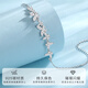 Chinese jewelry (Sino gem) wisteria blossom silver bracelet light luxury niche high-end jewelry bracelet as a birthday gift for girlfriend and wife