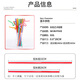 Mengting disposable straws individually packaged bendable plastic children's food grade art straws 100 pieces