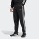 Adidas retro sports side three stripes plus velvet loose knitted sweatpants men's black L