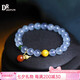 DRJEFUN ice-permeable aquamarine bracelet for women South red gourd pendant blue bracelet gift with gourd 10MM