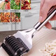 Thickened stainless steel noodle cutter and roller 9-layer roller slicing mirror fast, safe and non-slip 8 strips 0.5cm thick Thickened noodle cutter 8 strips of noodles at a time 1 pack