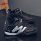 Warrior boys' soft-soled cotton shoes autumn and winter plus velvet warm casual shoes children's sports moral training shoes WZ-C232L black silver 32