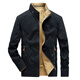 Jeep (JEEP) jacket men's spring and autumn outdoor windproof and warm reversible long-sleeved work jacket men's black blue XL