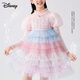 Disney (Disney) children's dress long-sleeved skirt autumn and winter knitted mesh princess dress TD3EQ007 rainbow pink 120