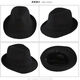 Qisiman's new winter hat woolen men's hat for the elderly, warm and thickened British retro gentleman hat for women, woolen hat - black, adult size 58CM