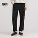 Semir casual pants men's winter brushed overalls fashion simple loose leg elastic waist trousers 101724127126