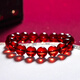 Hongchen Liuxi Natural 7A+ Collection Grade Burmese Water Purified Blood Amber Bracelet Women's Bracelet Men's Wedding Belt Certificate Jewelry Grade Approximately 8mm