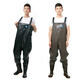Wading pants, waterproof fishing pants, thickened half-body and full-body fishing clothing, fishing jumpsuit, raincoat, rain boots, rain pants, medium thick lightweight baby bag pants, shoe size 38
