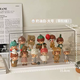 Yusenyi Ono Blind Box Box Transparent Ma Figure Display Cabinet is suitable for dustproof storage of bubble ornaments, special display display stand, cream white (large blind box display stand), no installation required and ready to use out of the box