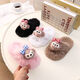 2024 New Princess Style Cute Shirley Rose Children's Furry Slippers Home Thick-Soled Anti-Slip Warm Baby Cotton Shoes Pink Cute Little Shirley Rose 30-31 (Inner Length 19.5cm)