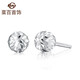 Caibai Jewelry Platinum Earrings Platinum Pt950 Classic Ball Star Laser Earrings Women's Fashion Earrings BJ Platinum Earrings About 1.20g