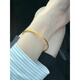 Wan Kehao ancient method inheritance bracelet yellow. Gold solid sand. Gold ring bracelet simulated matte bracelet stack gold 62 ring mouth