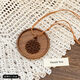 Fan Shengyu Bohemian Accessories Necklace Autumn and Winter Ethnic Style Necklace Travel and Vacation Seaside Skirt Long Halter Neck Sweater Chain Braided Necklace Brown Round 1 Pack