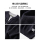 Jeep fake two-piece black sweater men's autumn and winter trendy brand thickened and warm Henry collar sweater black _ Official authentic M _ Recommendation _100-120Jin Jin equals 0.5 kg