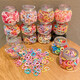 900 pieces of unique children's rubber bands that won't hurt hair. Baby hair ties and hair ties for little girls to tie their hair. Rubber band hair accessories. Hot sale 400 pieces of rubber bands. Free jar. No Specifications.