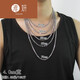 Huaiyan necklace chain men's and women's clavicle chain sweater chain thickness long and short bag 1 point 8mm wide 45cm long 3 points 6 grams