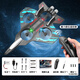 OthersRemote control aircraft foam four-axis drone combat drone children's fall-resistant foam glider blue aircraft + ordinary remote control delivery remote control battery + consumable parts