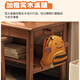Huixun solid wood double desk bookshelf integrated study table wall long table home bedroom primary and secondary school students writing desk walnut color #double desk + bookshelf 160cm*60cm*75cm total height 155cm