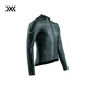 XBIONIC potential energy cycling men's stand-up collar long-sleeved top warm suspender trousers sweat-wicking breathable road cycling jersey long-sleeved top/dark gray 2XL