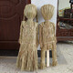 Scarecrow handmade weaving craft Halloween props Scarecrow small size about 18 cm for women