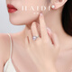 Heidi (haidi) Purple Crown 10-10.5mm Freshwater Pearl Ring Women's Living Ring Ring S925 Silver Birthday Gift for Girlfriend Pink Purple Pearl You Can Remark the Color Darkness