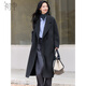 Chushen autumn and winter New Year's wear annual meeting wool coat women's sheep wool lapel loose double-sided woolen long style S54C044
