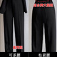 FANAOGE Spring and Autumn College Student Interview Professional Wear Fashion Suit Suit Temperament Suit Formal Women's Suit High-end Work Clothes Spring and Autumn Model_Black 3-piece Suit_Coat + Pants + Shirt with Shoulder Pads