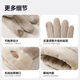 MISSION UV wool warm gloves for women in autumn and winter, windproof and coldproof plus velvet for cycling, driving, electric bicycles, touch screen gloves
