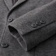 Shanshan (FIRS) autumn men's suit jacket with wool, brushed thickening, warm and smooth texture, light luxury business casual single suit