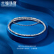 Lukfook Jewelry Platinum 950 Sky Stars Carved Beads Elastic Oval Royal Princess Bracelet Platinum Bracelet Price HEP0003DS 7.44g (including labor cost 766 yuan)