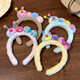 Zhao Lusi's same style cute and funny plush hair hoop for women autumn and winter high skull face wash headband hairpin hair band hair accessories Zhao Lusi's same style 2